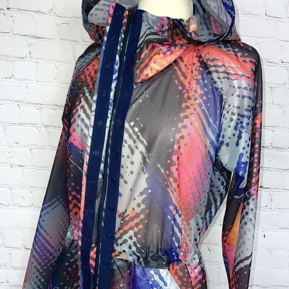 🚫SOLD! •🏃♀️NWOT |•ATHLETA•| Lava Hype Run Multicolor Jacket 🏃♀️ - Picture 7 of 16